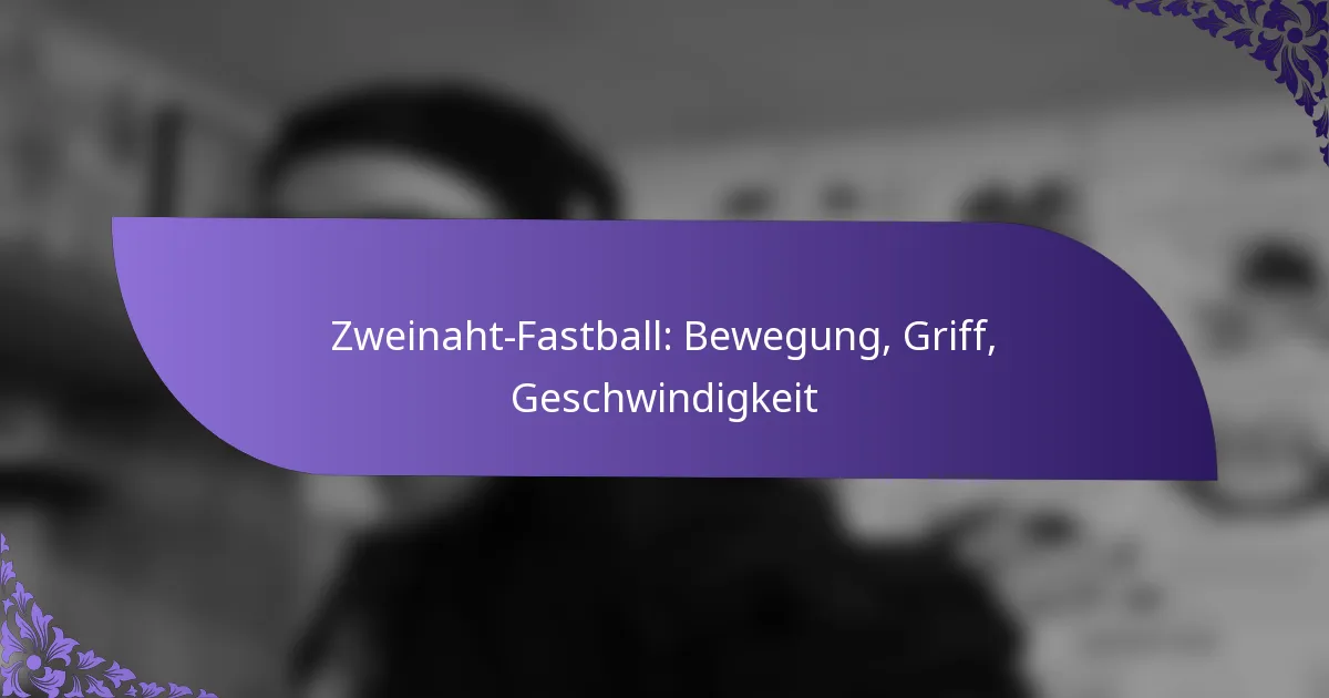 Zweinaht-Fastball: Bewegung, Griff, Geschwindigkeit